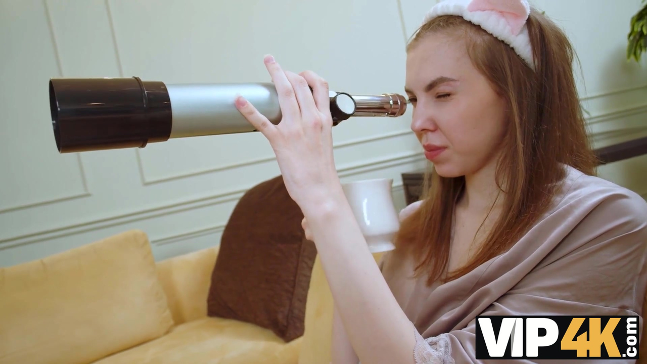 Vip4K Telescope Becomes A Reason For A FMM She Always Dreamed About Porn Video