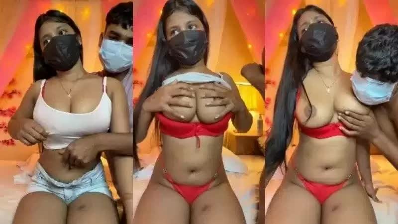 Miss Anjalis Live Stripchat Bf Teases Her Boobs Porn Video